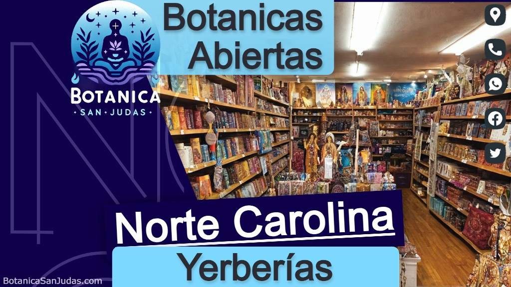 Encuentra botánicas y yerberías abiertas en Carolina del Norte